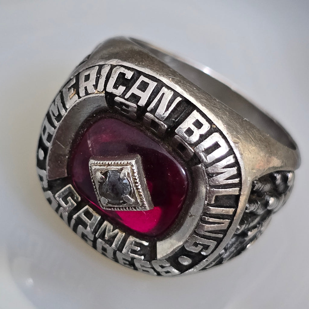 1993 Vintage American Bowling Congress 300 Game Award Keepsake Ring Size 7
