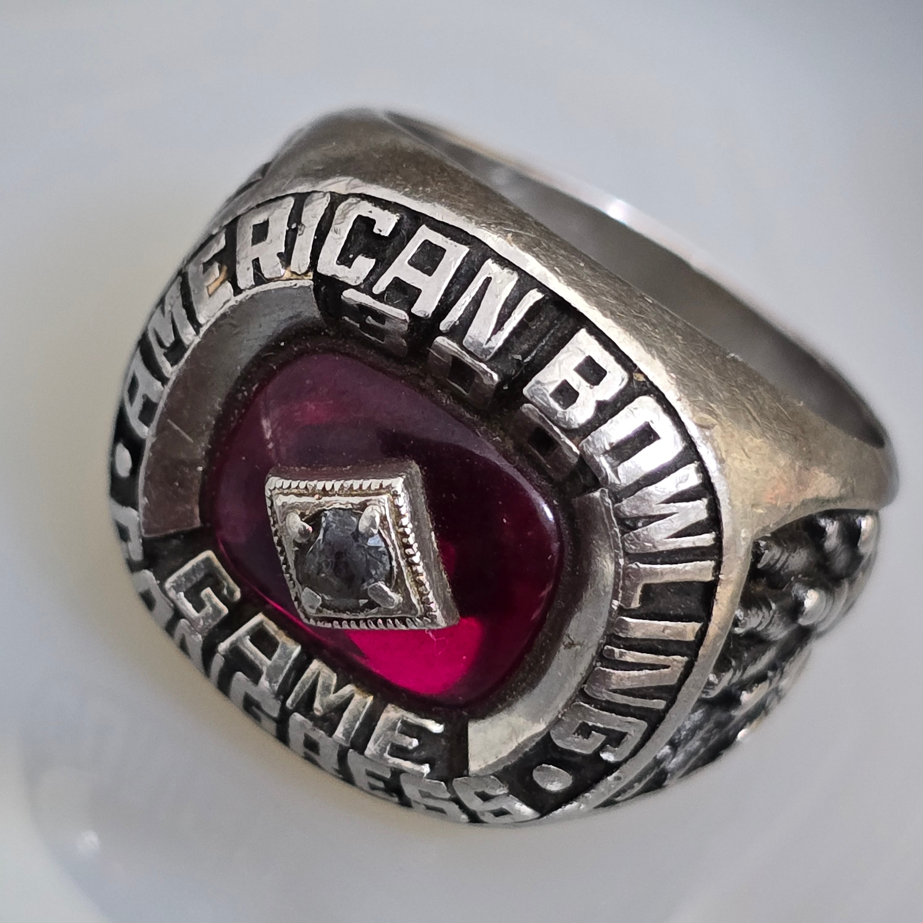 1993 Vintage American Bowling Congress 300 Game Award Keepsake Ring Size 7