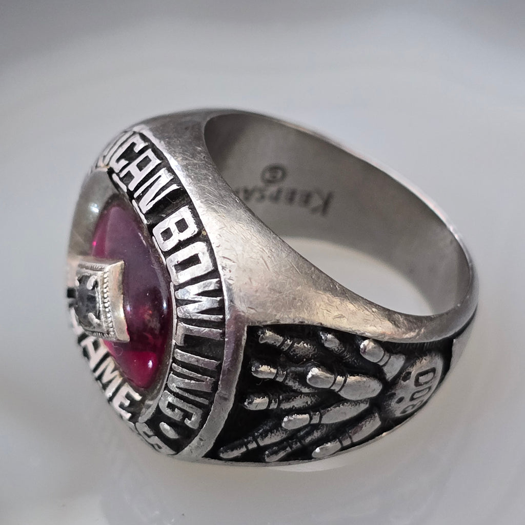 1993 Vintage American Bowling Congress 300 Game Award Keepsake Ring Size 7
