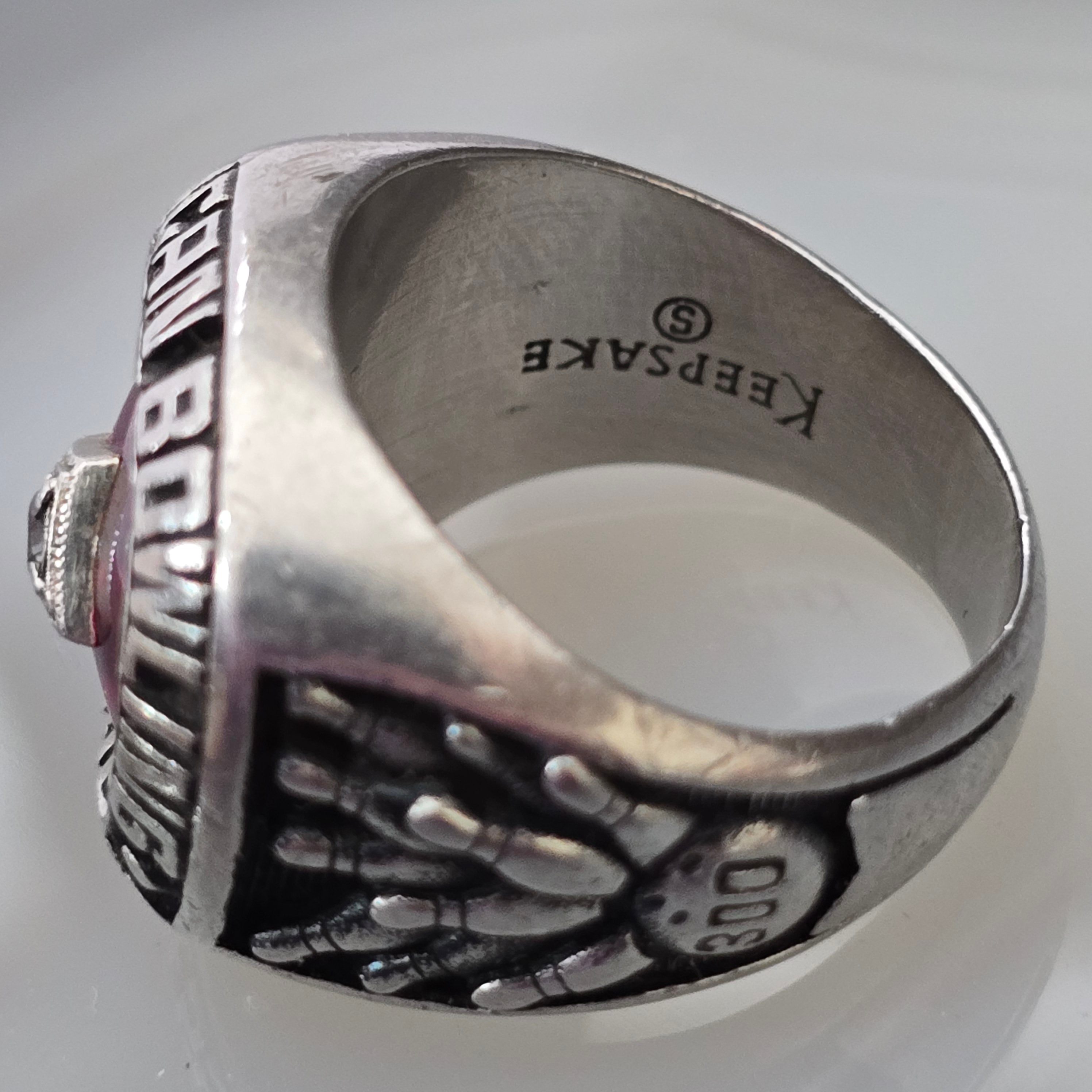 1993 Vintage American Bowling Congress 300 Game Award Keepsake Ring Size 7