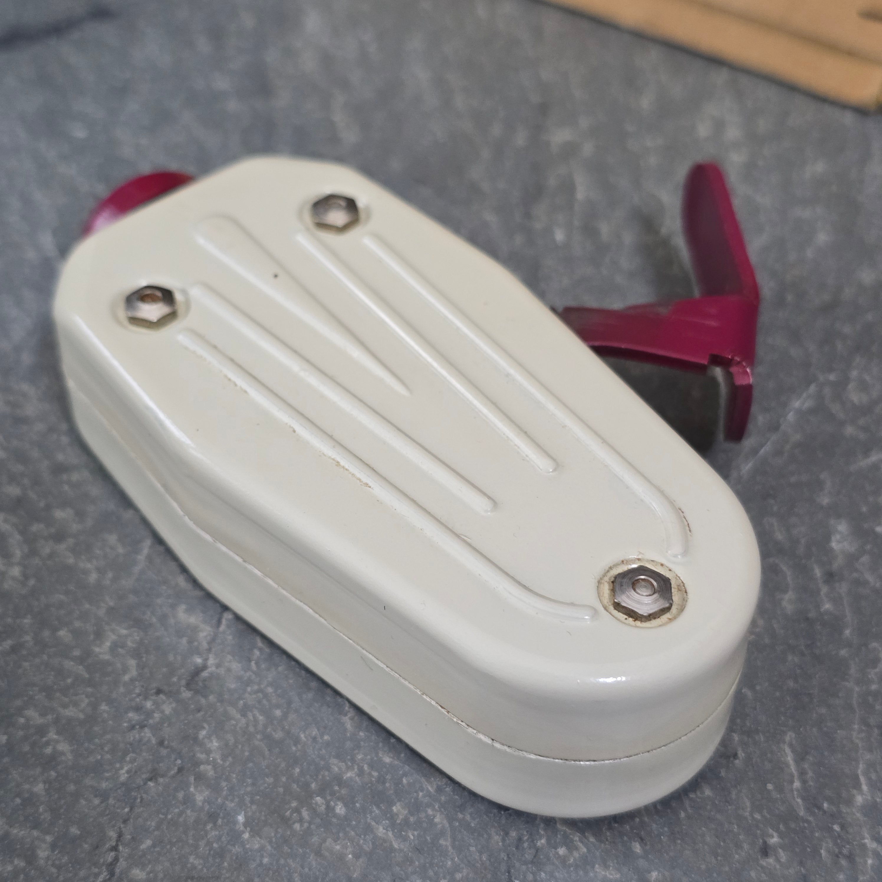 Martini Batteryless Flashlight Vintage Dynamo Squeeze Flash Light & Original Box