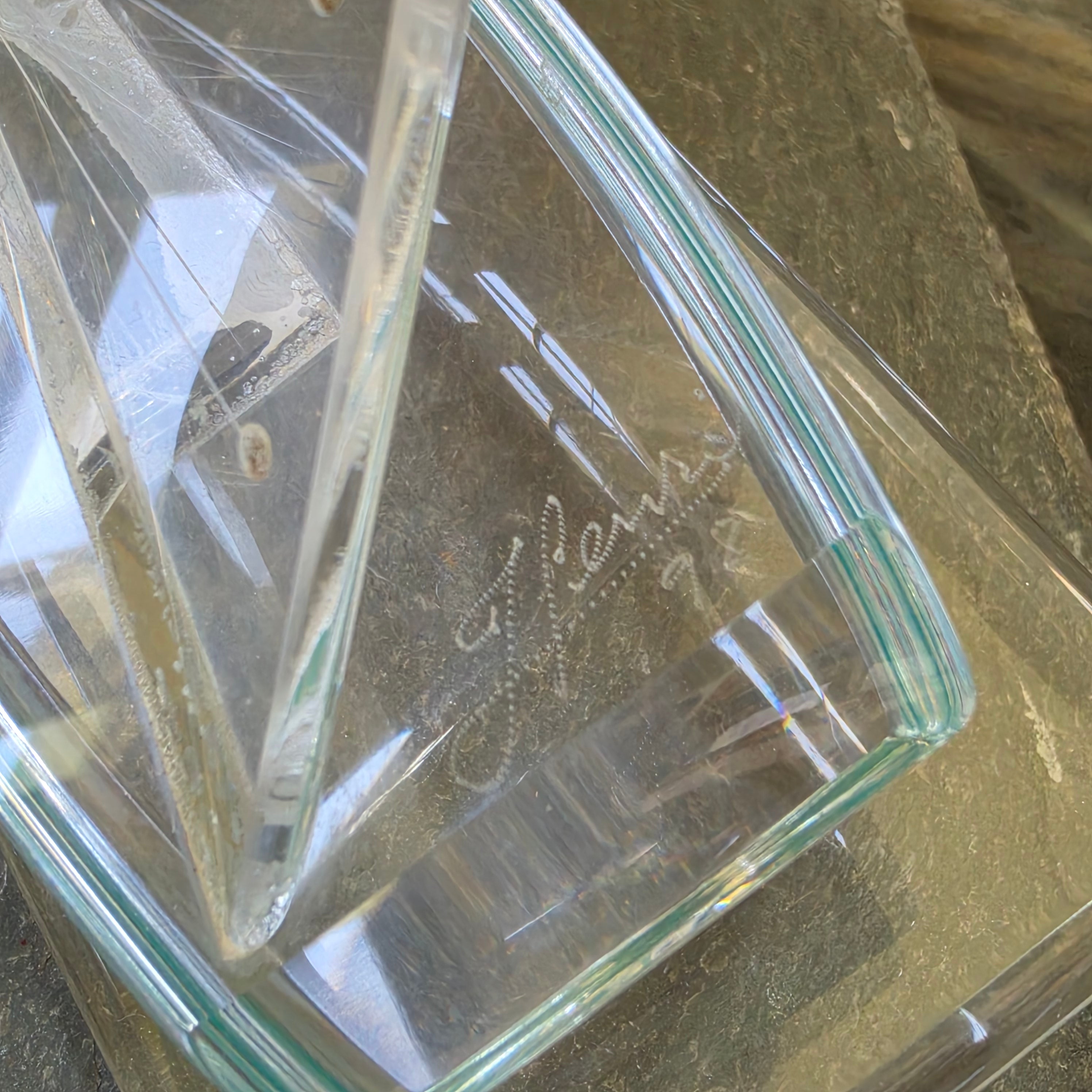 Vintage J. Fenri Acrylic Sailboat Wintrade of Beverly Hills Lucite Sculpture