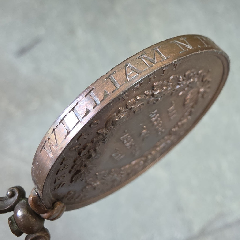 1899 Royal Humane Society Bronze Lifesaving Medal Antique Award William Priaulx