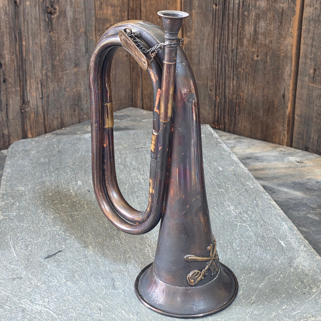MGM Studio Movie Prop Troop A 7th Cavalry Regiment Military Bugle Field Trumpet