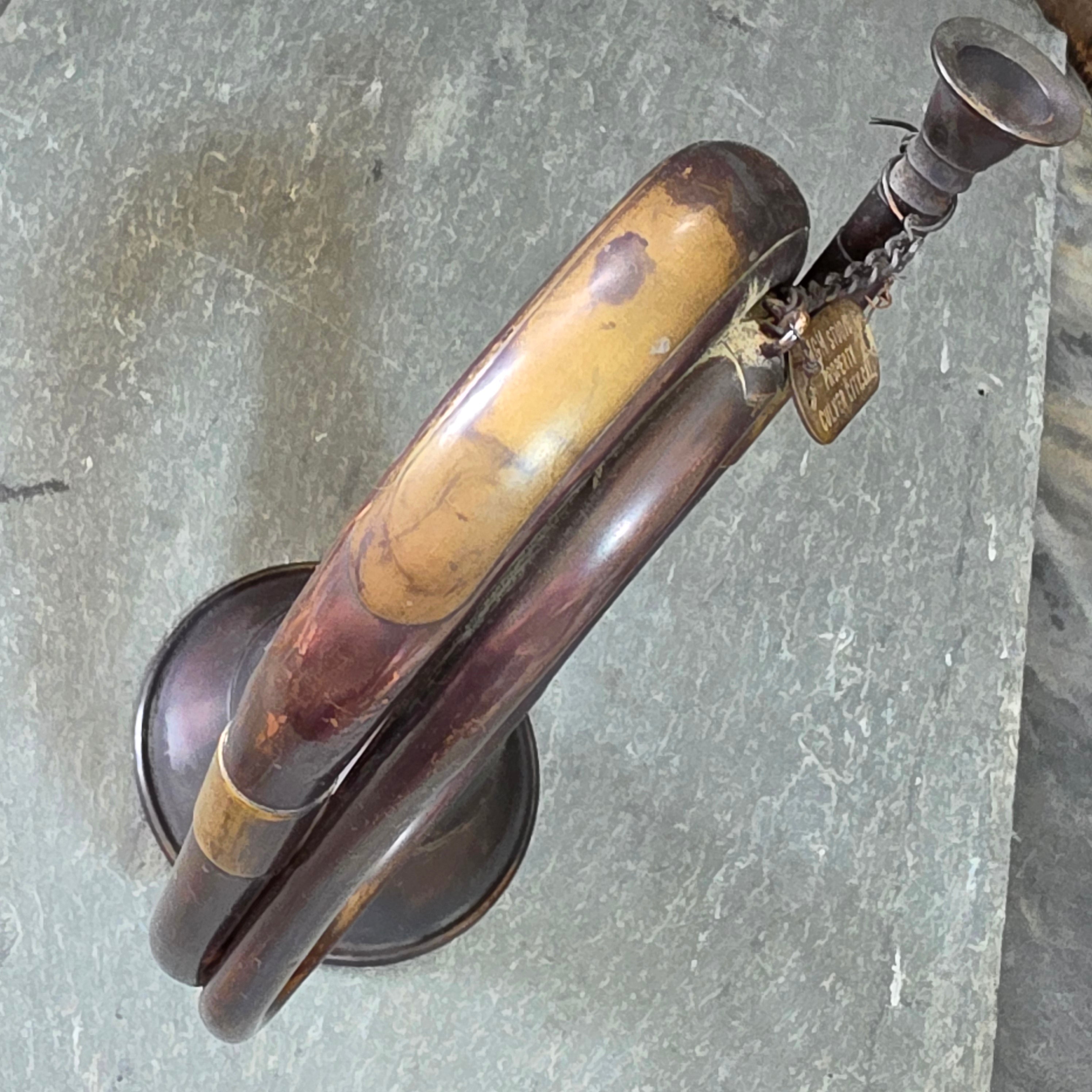 MGM Studio Movie Prop Troop A 7th Cavalry Regiment Military Bugle Field Trumpet