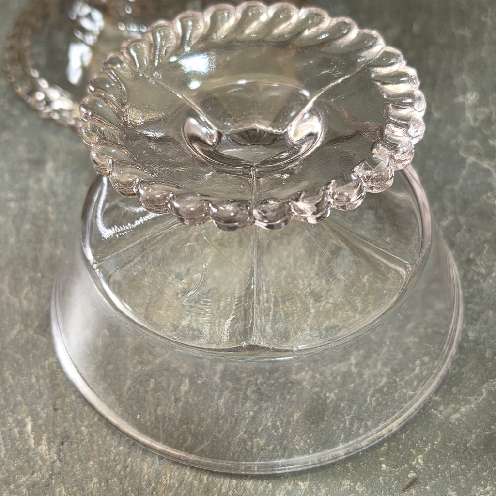 Antique EAPG Gillinder & Sons Philadelphia Lion Head Finial Candy Covered Dish