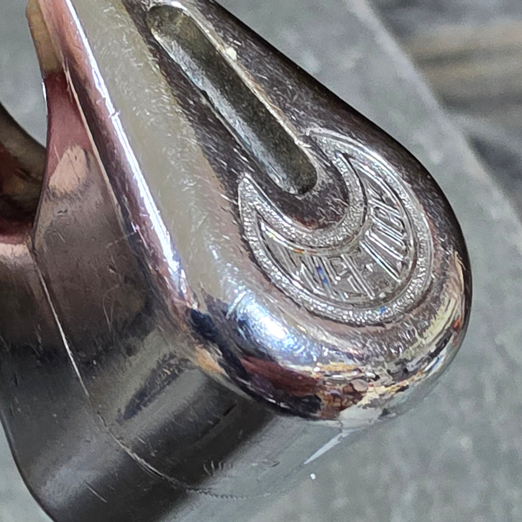 Antique Wise Lock Co Padlock Cleveland O Concentric Tube with Key Moon Logo 60