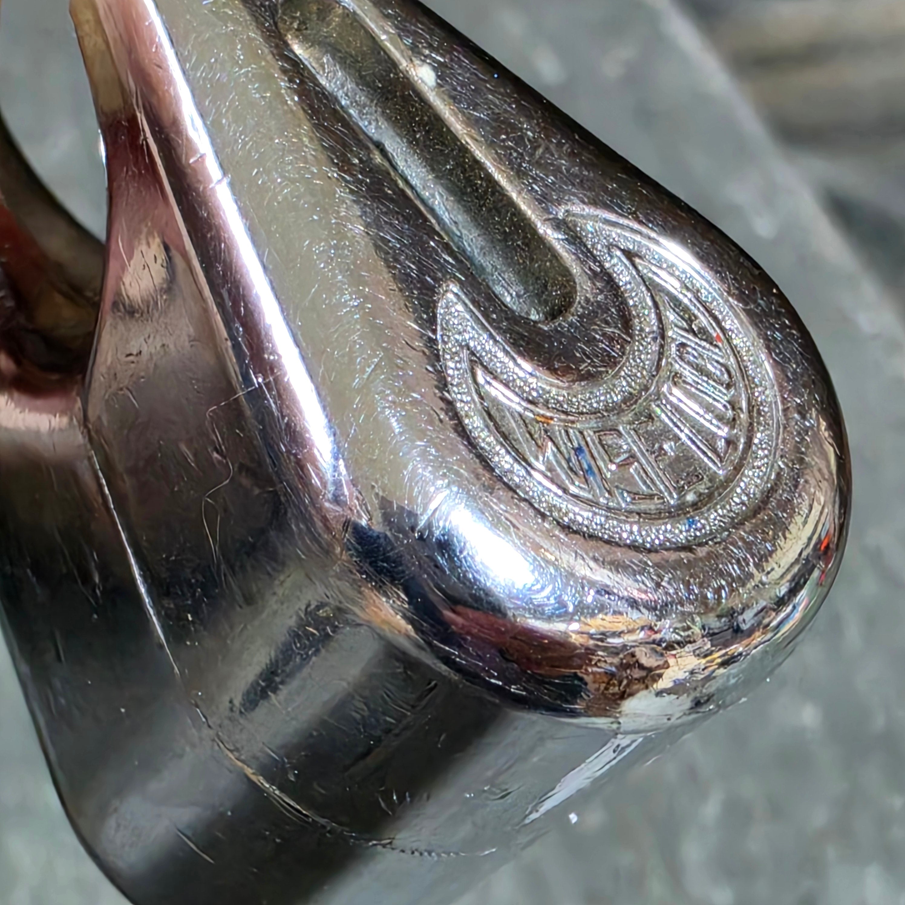Antique Wise Lock Co Padlock Cleveland O Concentric Tube with Key Moon Logo 60