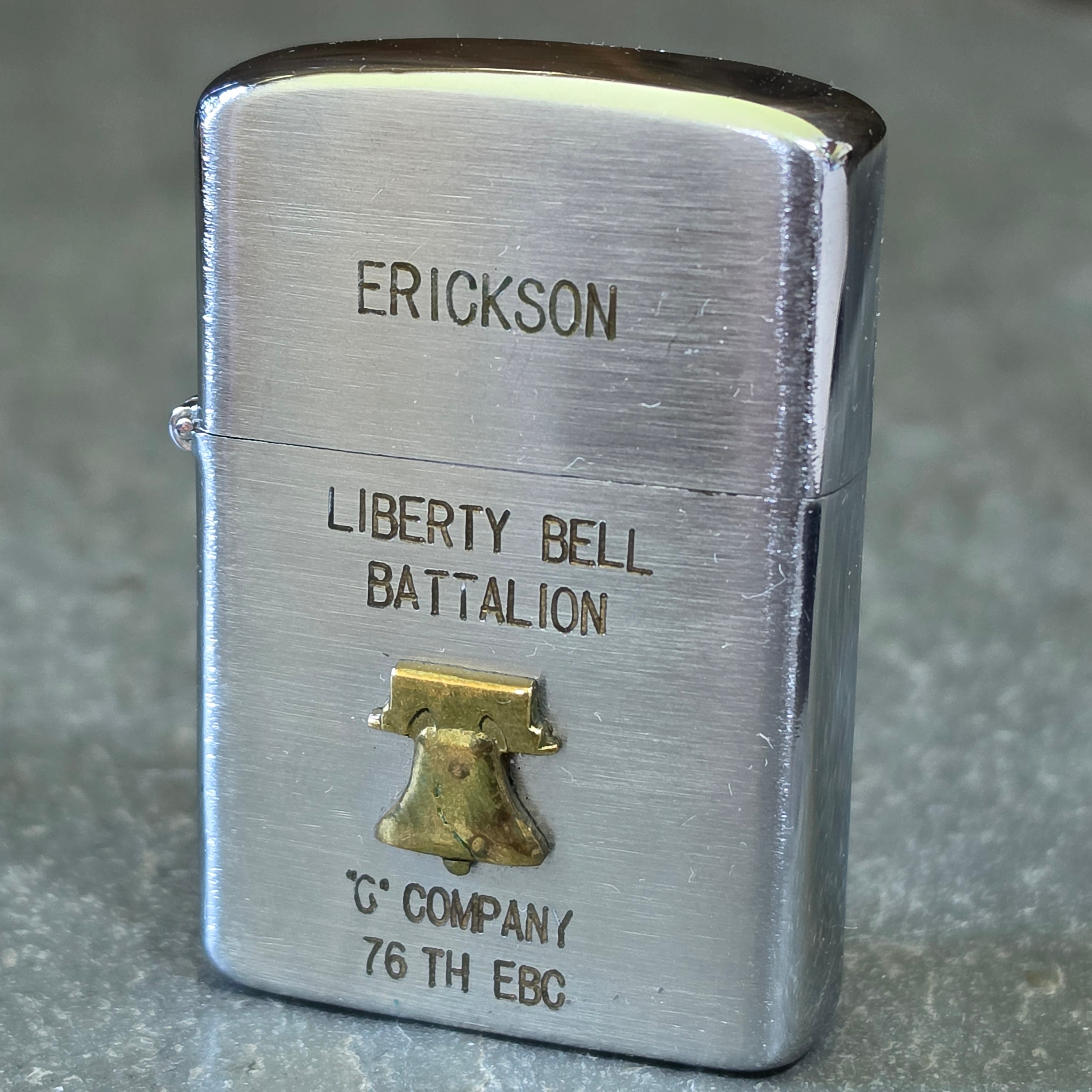 Liberty Bell Battalion C Company 76th EBC Arirang Korean War Cigarette Lighter