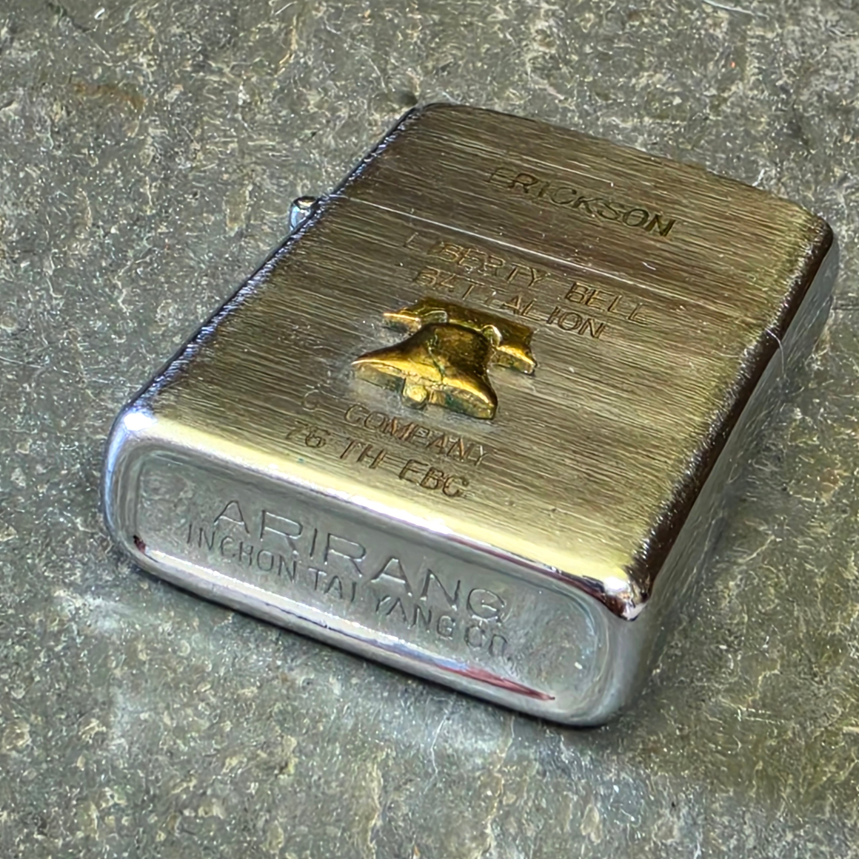 Liberty Bell Battalion C Company 76th EBC Arirang Korean War Cigarette Lighter