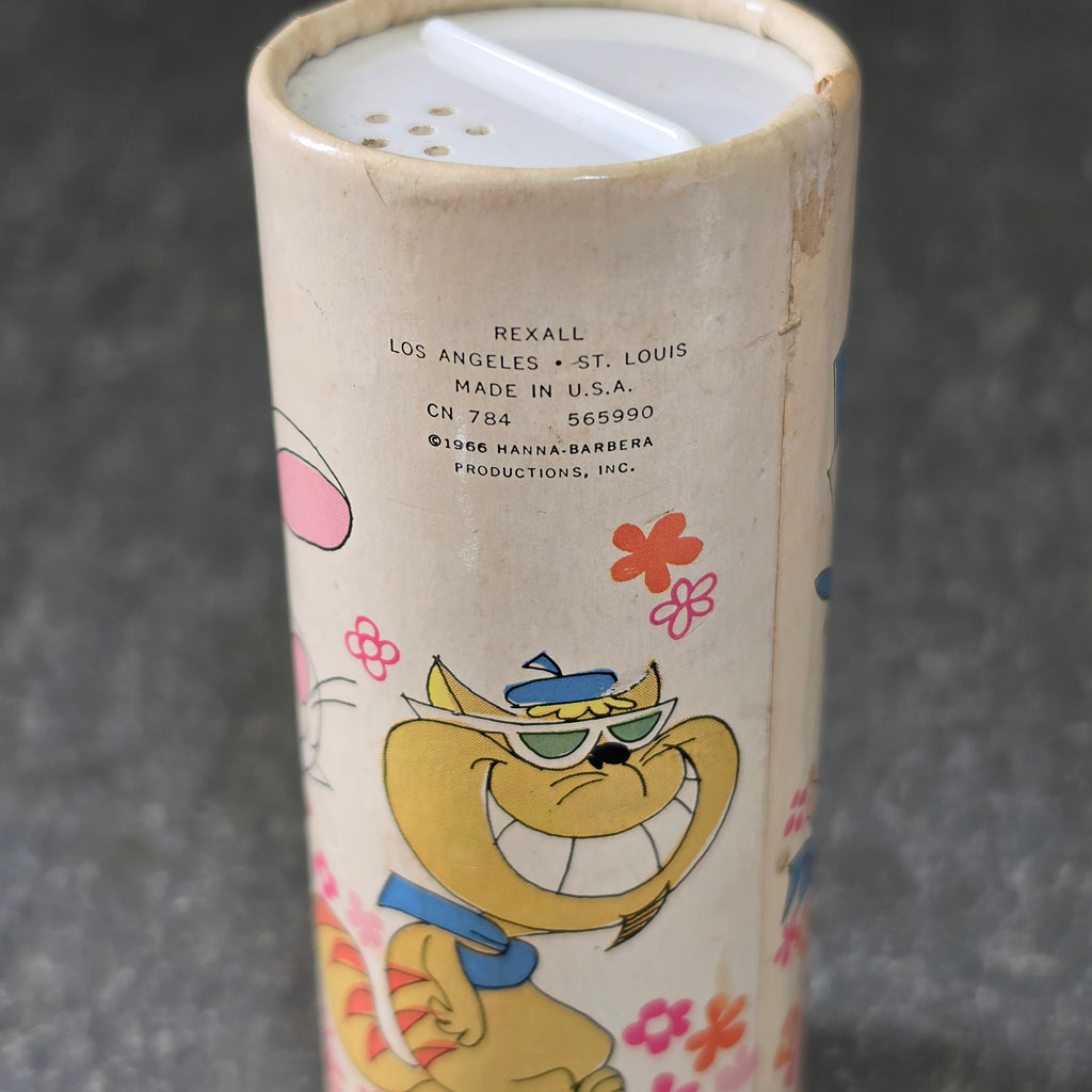 Rare Vintage 1966 Hanna-Barbera Alice in Wonderland After Bath Powder Rexall