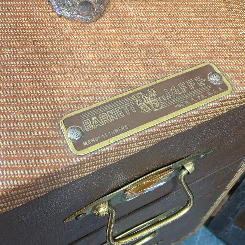 Vintage Tweed Cased Barnett Jaffee 35mm Slide Holder Box Drawers Full of Photos