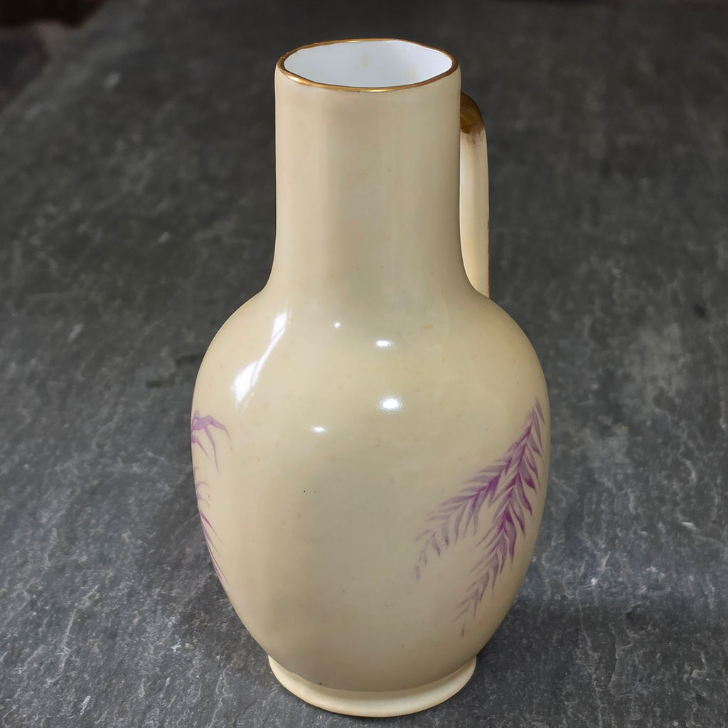 Antique Rosenthal Cameo Germany Porcelain Pitcher Vase RC Crown Mark Mars 5.25"