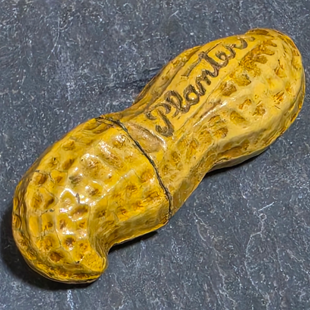 Vintage Planters Peanuts Figural Shell Cigarette Lighter Original Mr Peanut Box