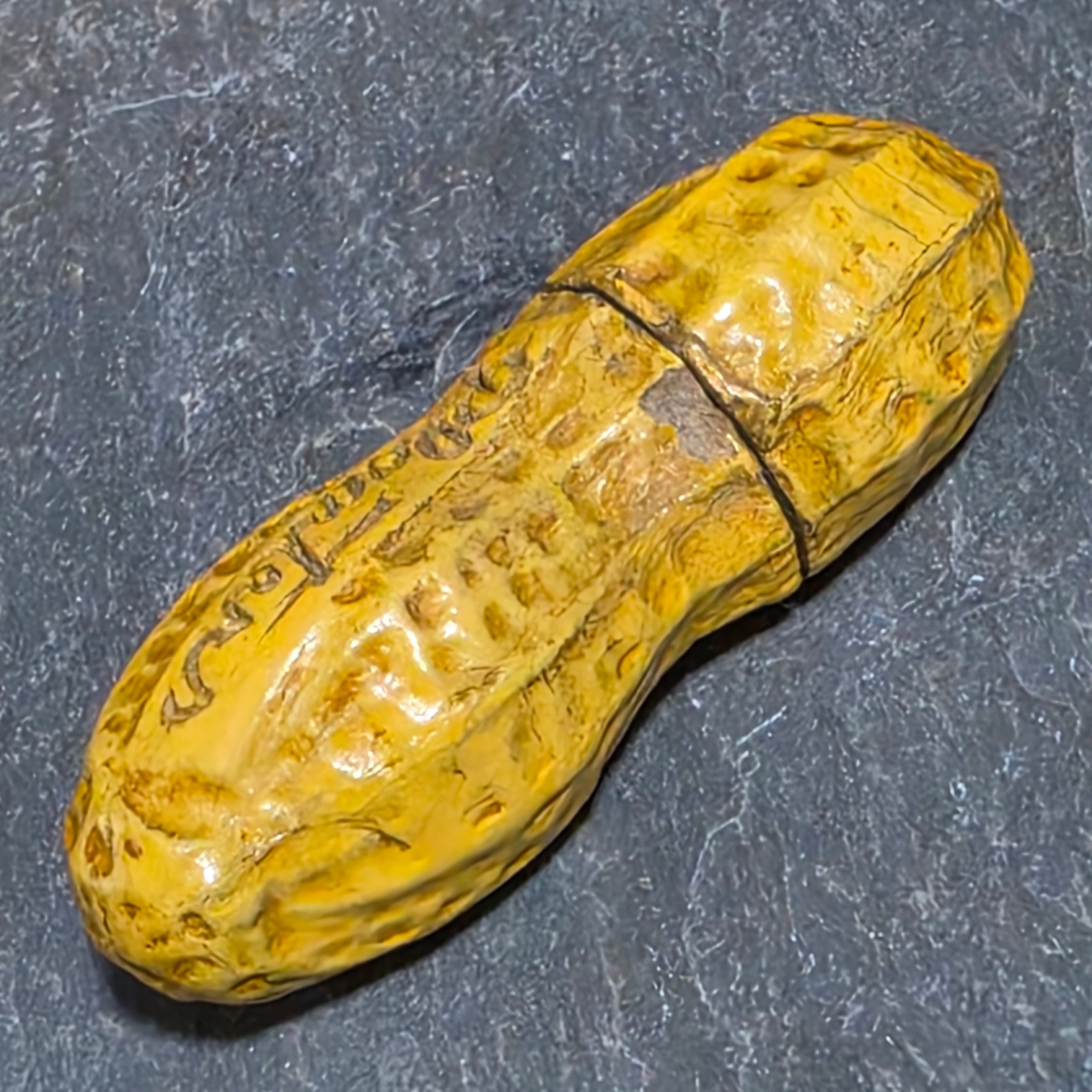 Vintage Planters Peanuts Figural Shell Cigarette Lighter Original Mr Peanut Box