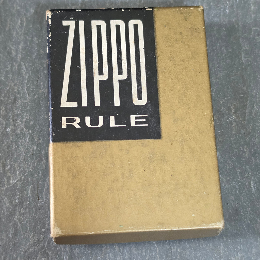 Vintage Zippo Pocket Tape Measure Rule Farrell Materials Handling Machinery Box