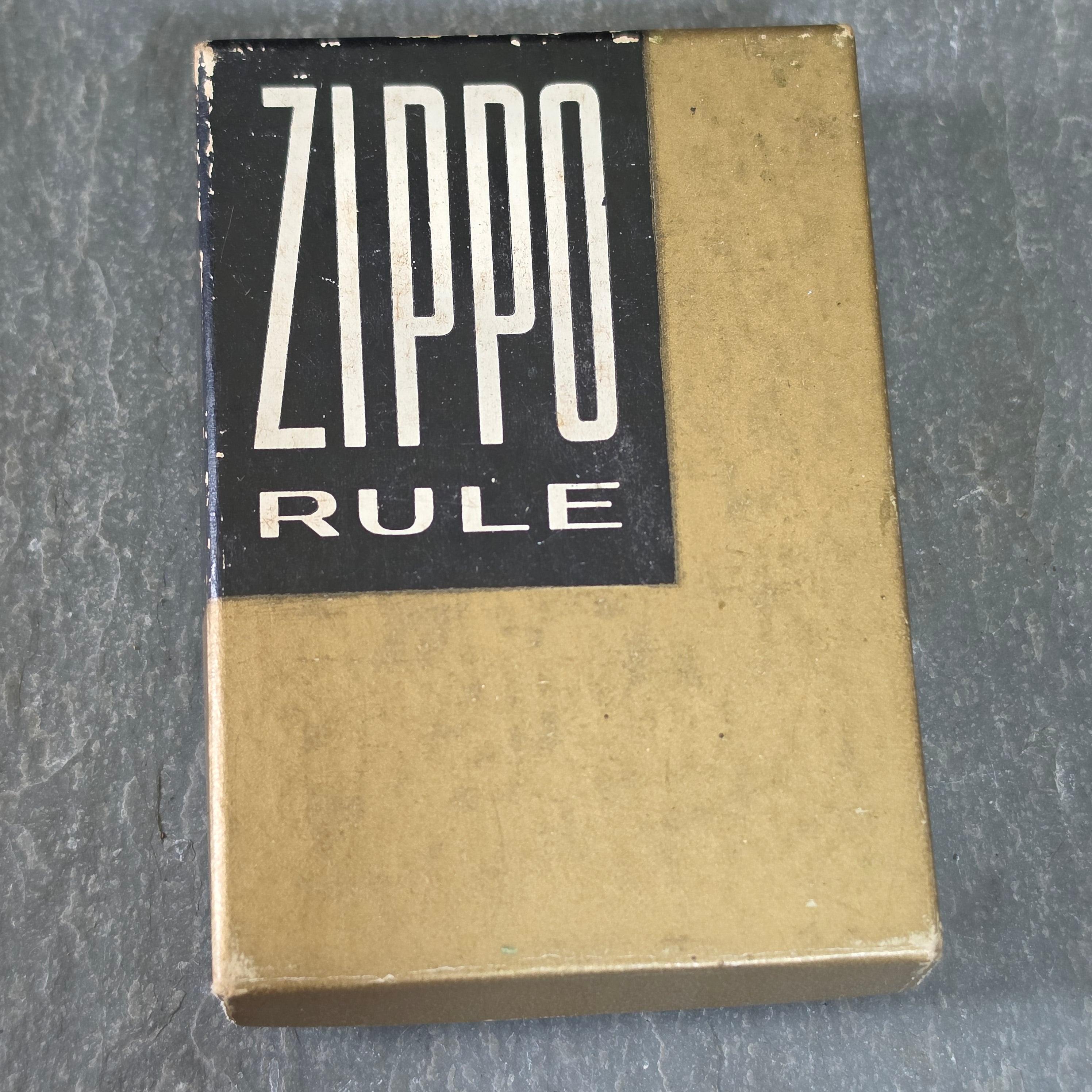 Vintage Zippo Pocket Tape Measure Rule Farrell Materials Handling Machinery Box