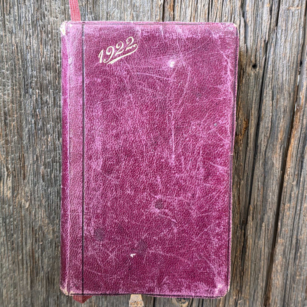Antique 1922 France Italy Travel Diary Journal Paris Grand Tour Ephemera Book