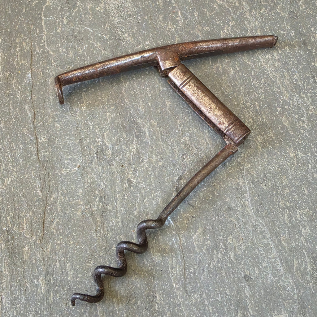 Antique 18th Century Folding Corkscrew Pipe Tamper Travel Wine Bottle Opener