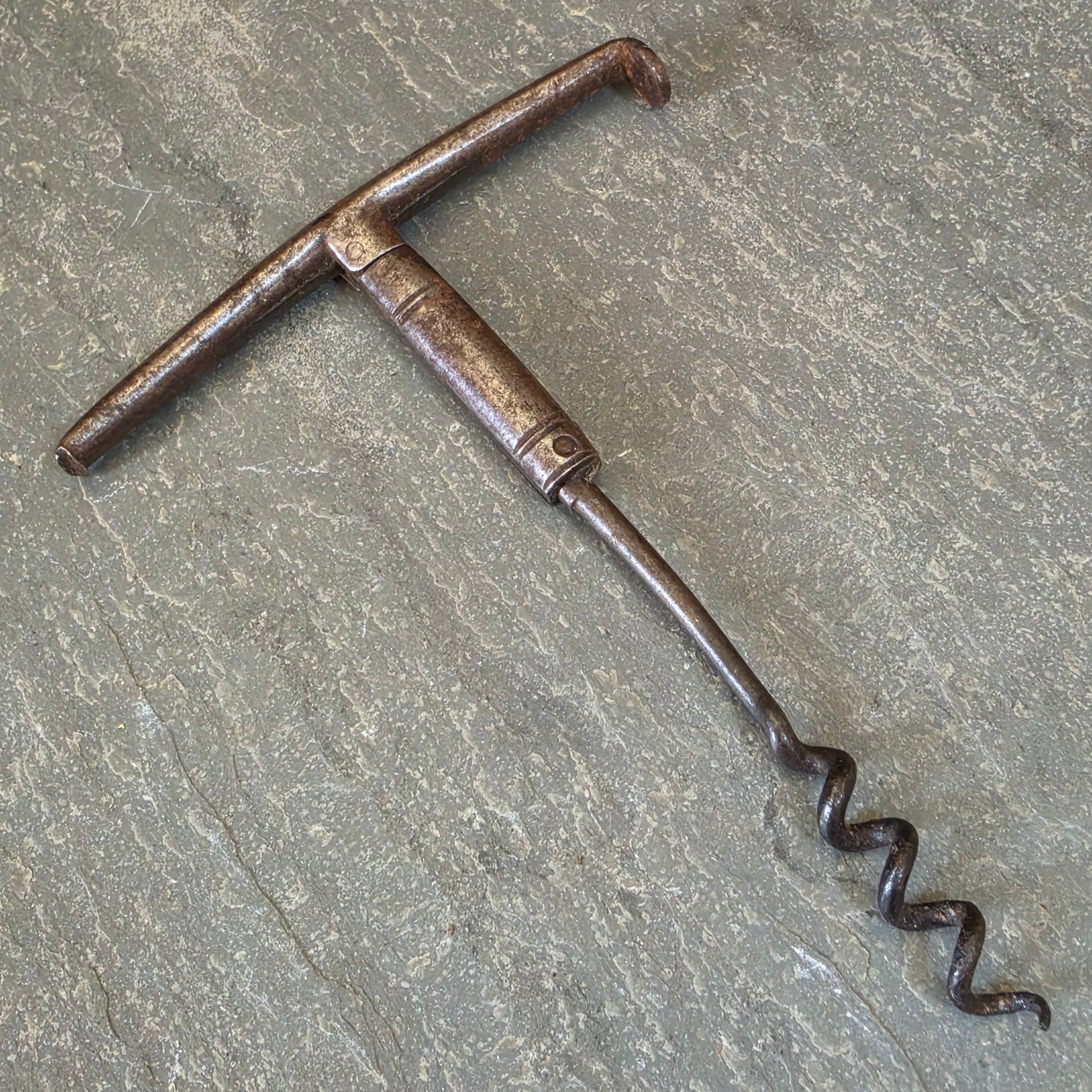 Antique 18th Century Folding Corkscrew Pipe Tamper Travel Wine Bottle Opener