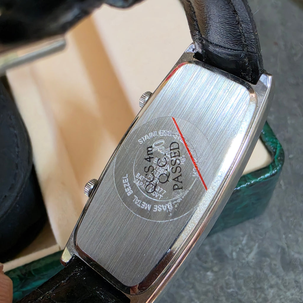 Vintage Galaxie by Elgin Dual Time Zone Watch Boxed Set Purse Charm Tag 1986