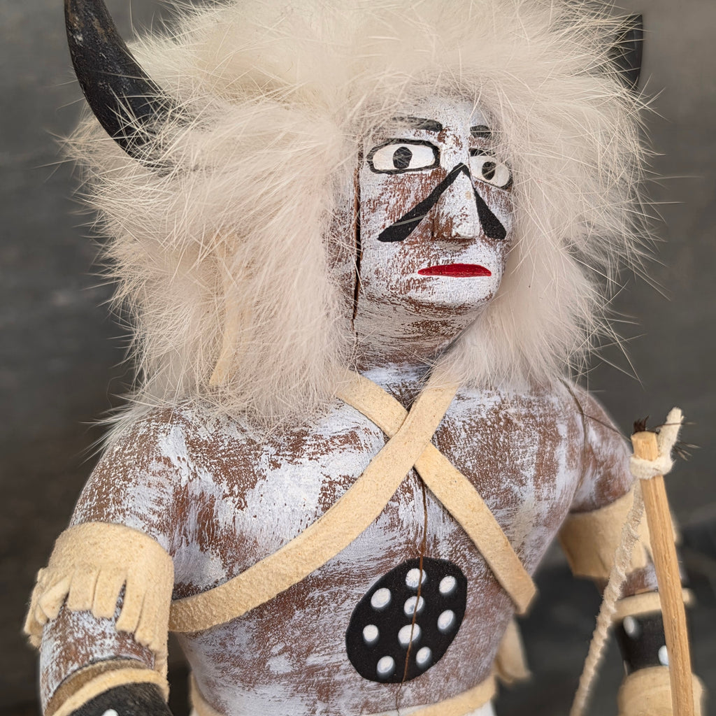 Native American White Buffalo Dancer Kachina Doll J Dez 1996 Southwest Art