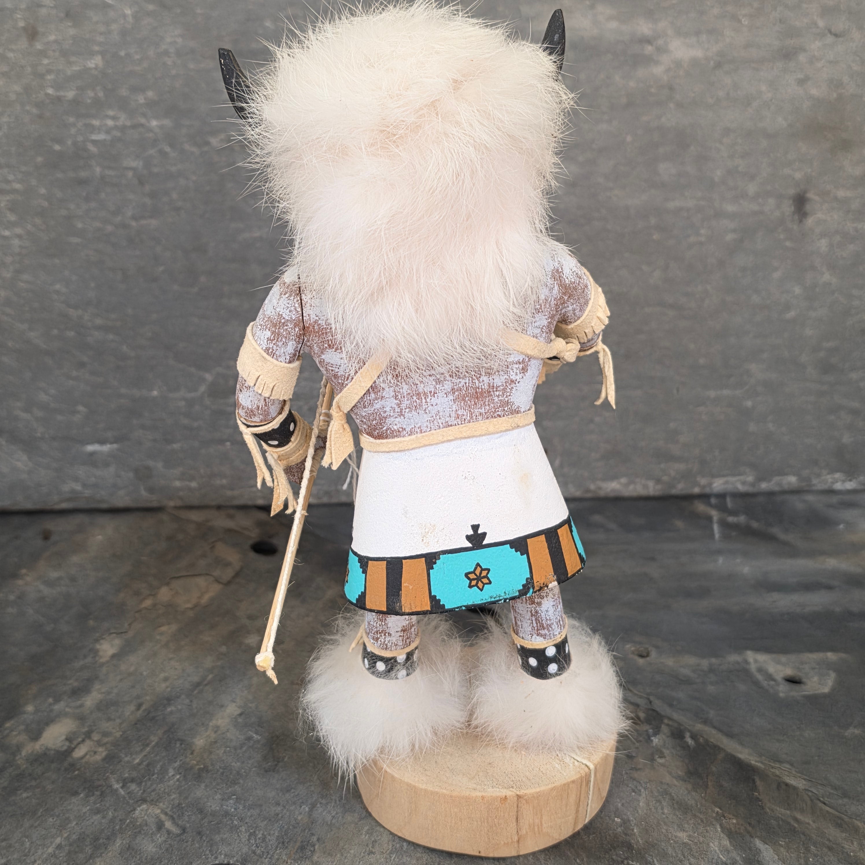Native American White Buffalo Dancer Kachina Doll J Dez 1996 Southwest Art