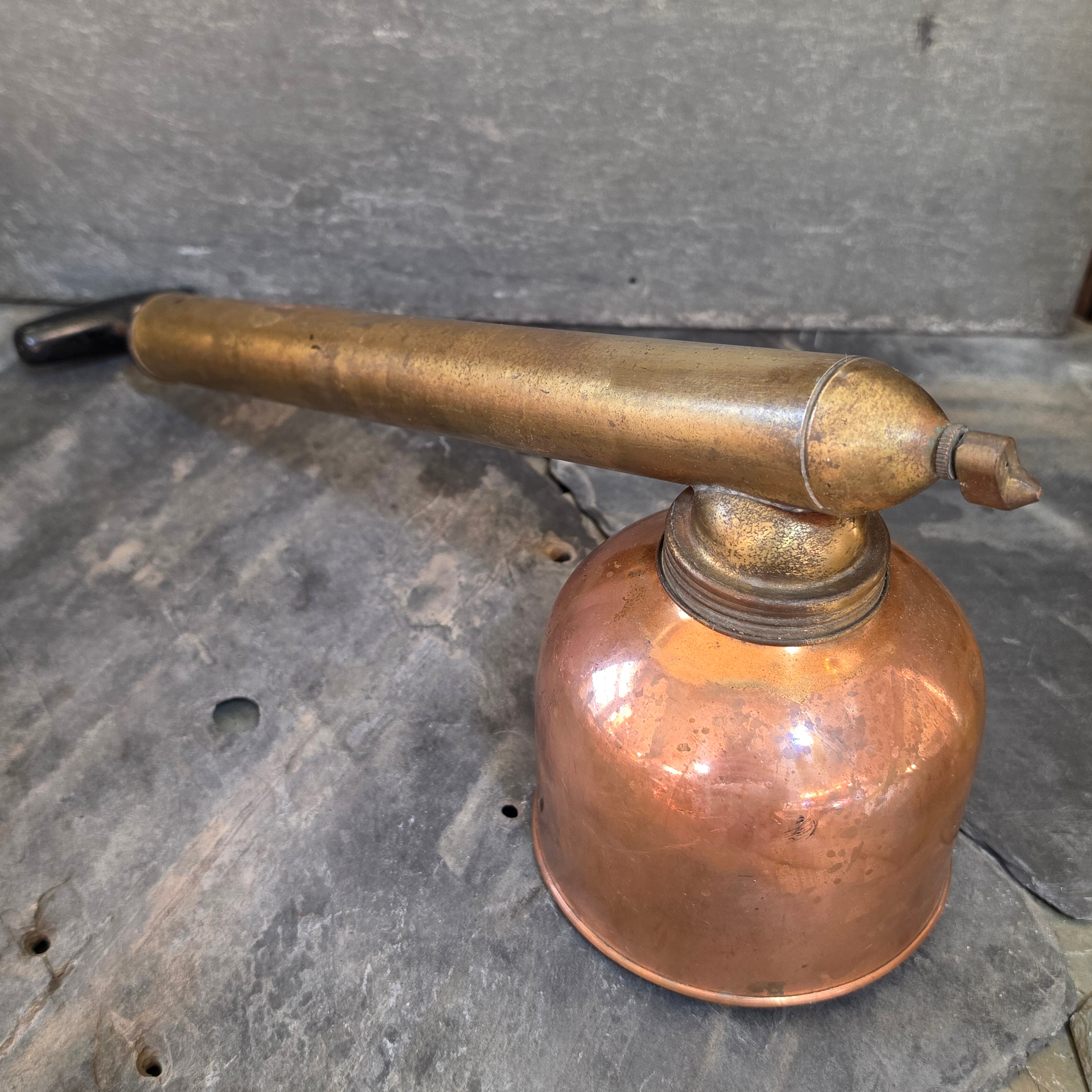 Antique DB Smith Blizzard Copper Brass Continuous Hand Pump Garden Sprayer Utica