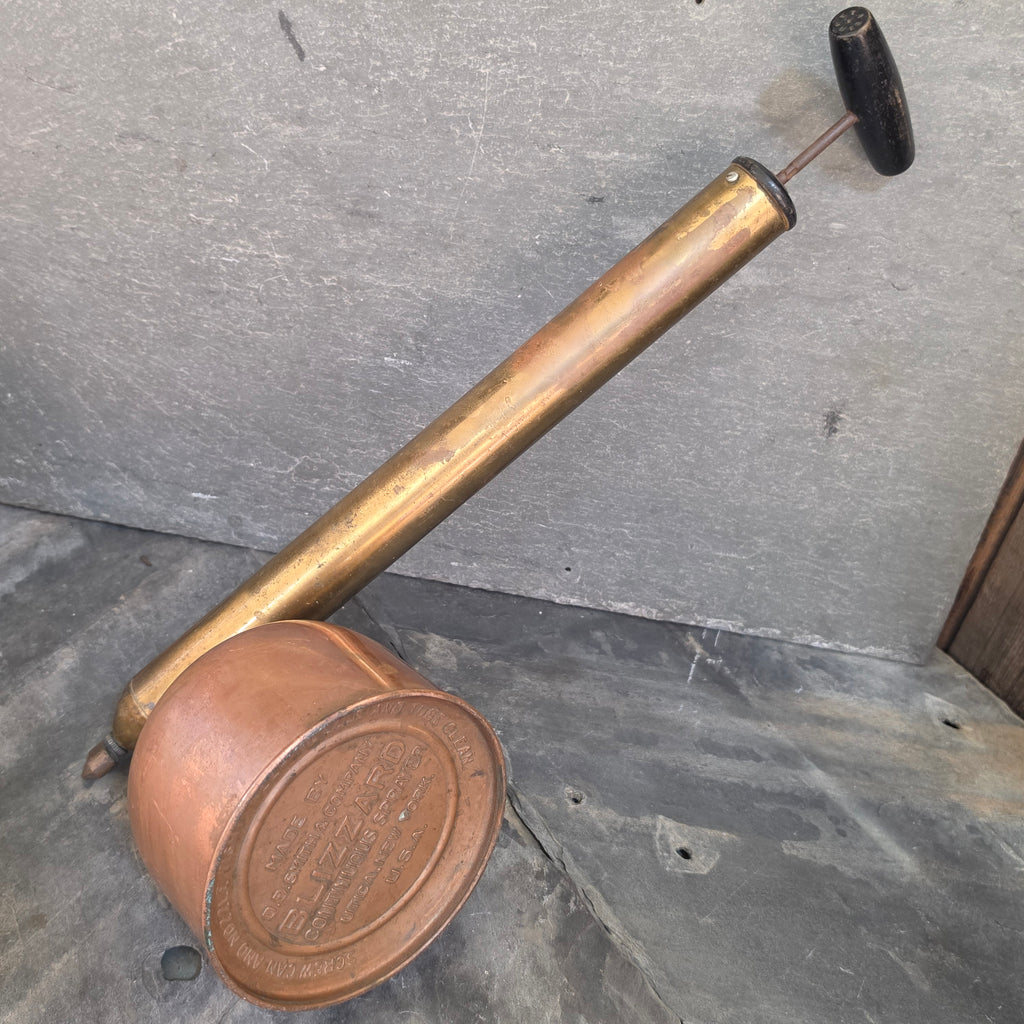 Antique DB Smith Blizzard Copper Brass Continuous Hand Pump Garden Sprayer Utica