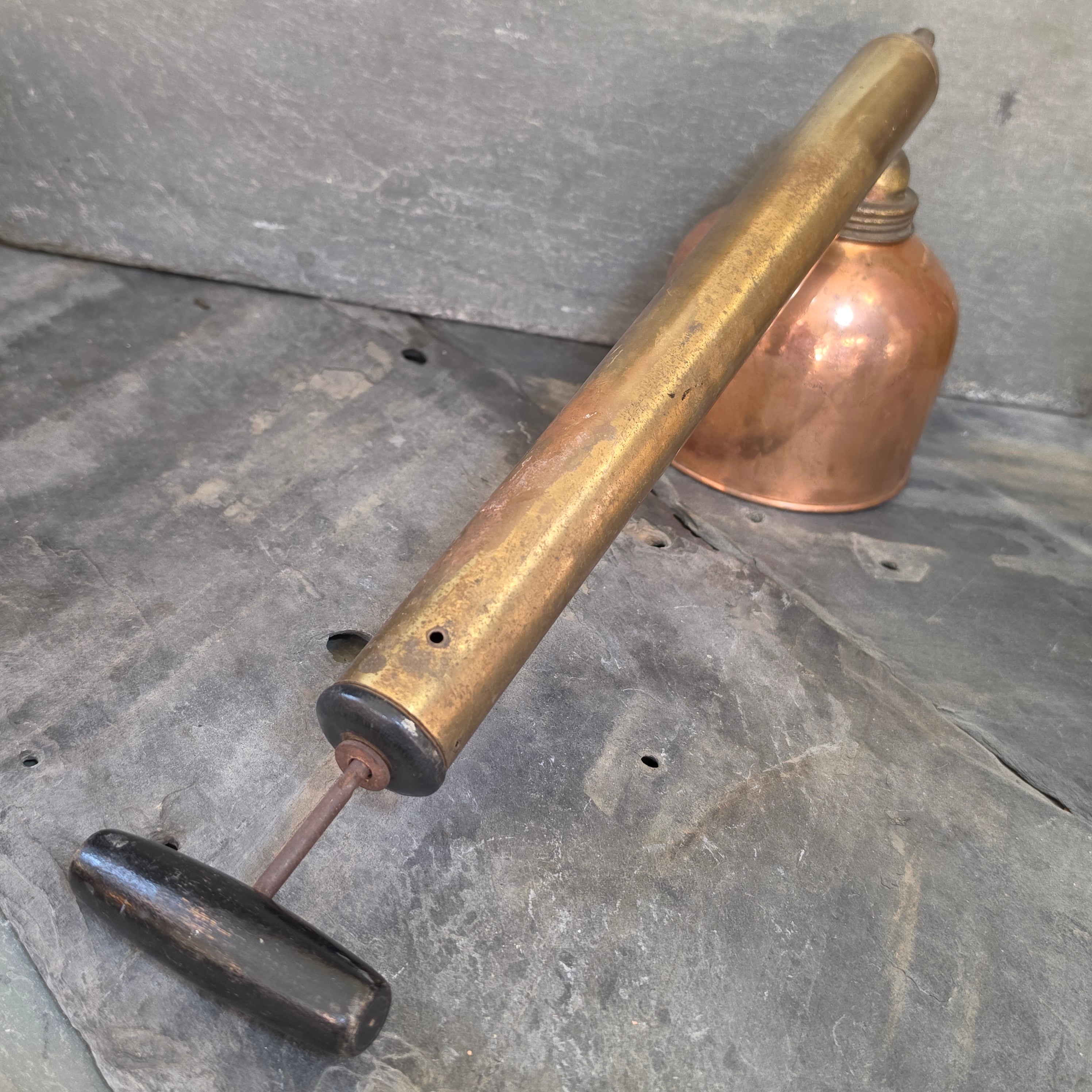 Antique DB Smith Blizzard Copper Brass Continuous Hand Pump Garden Sprayer Utica