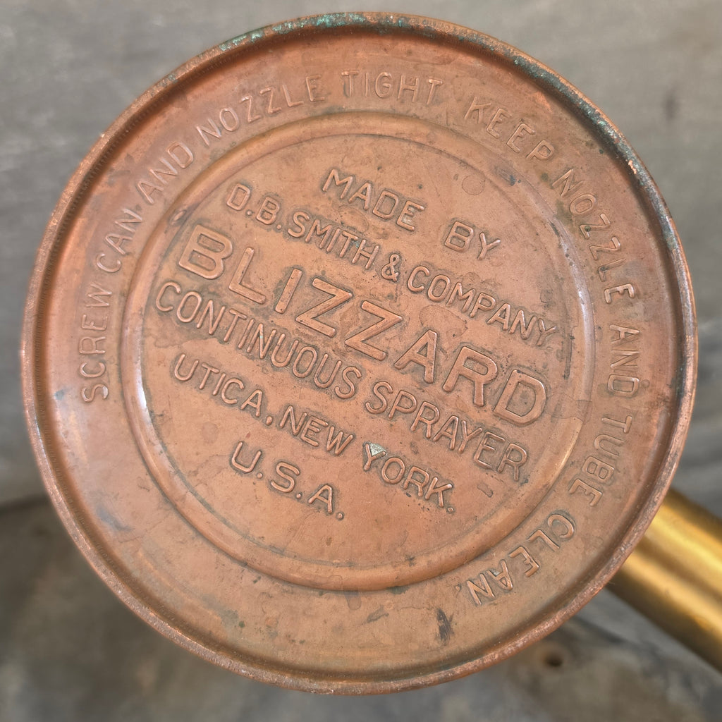 Antique DB Smith Blizzard Copper Brass Continuous Hand Pump Garden Sprayer Utica