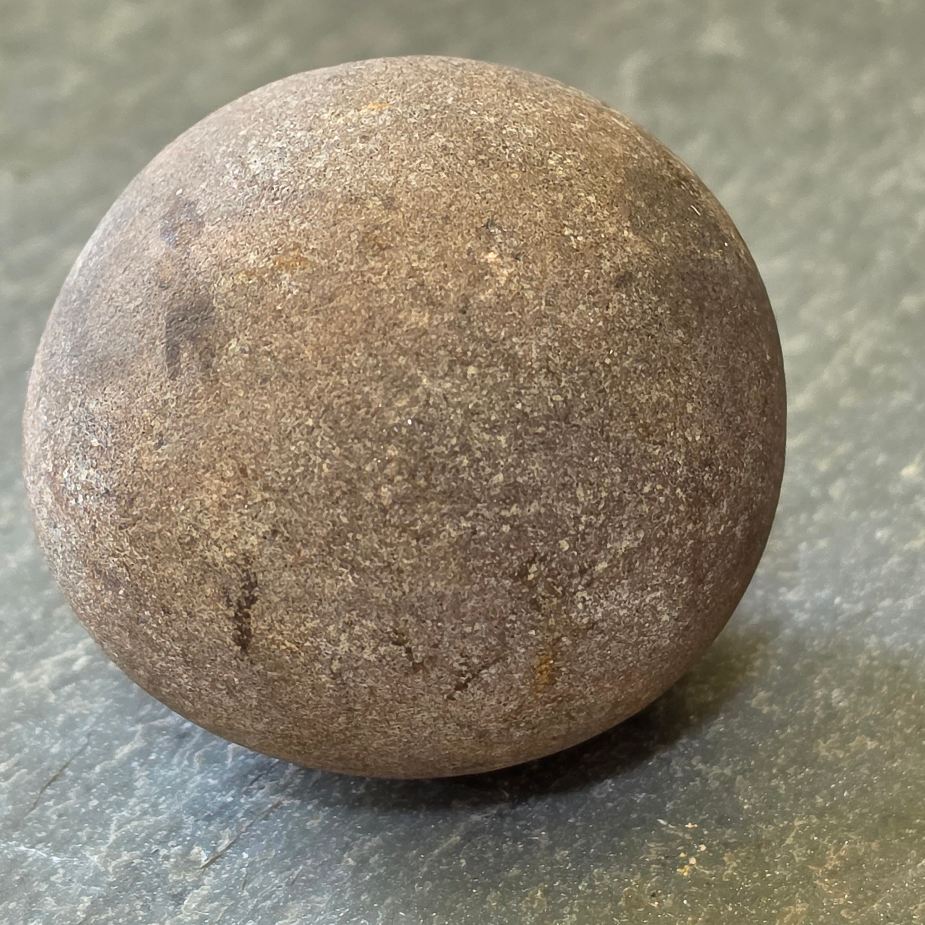 Ancient Native American Stone Game Ball Artifact Chunkey Relic New York Find