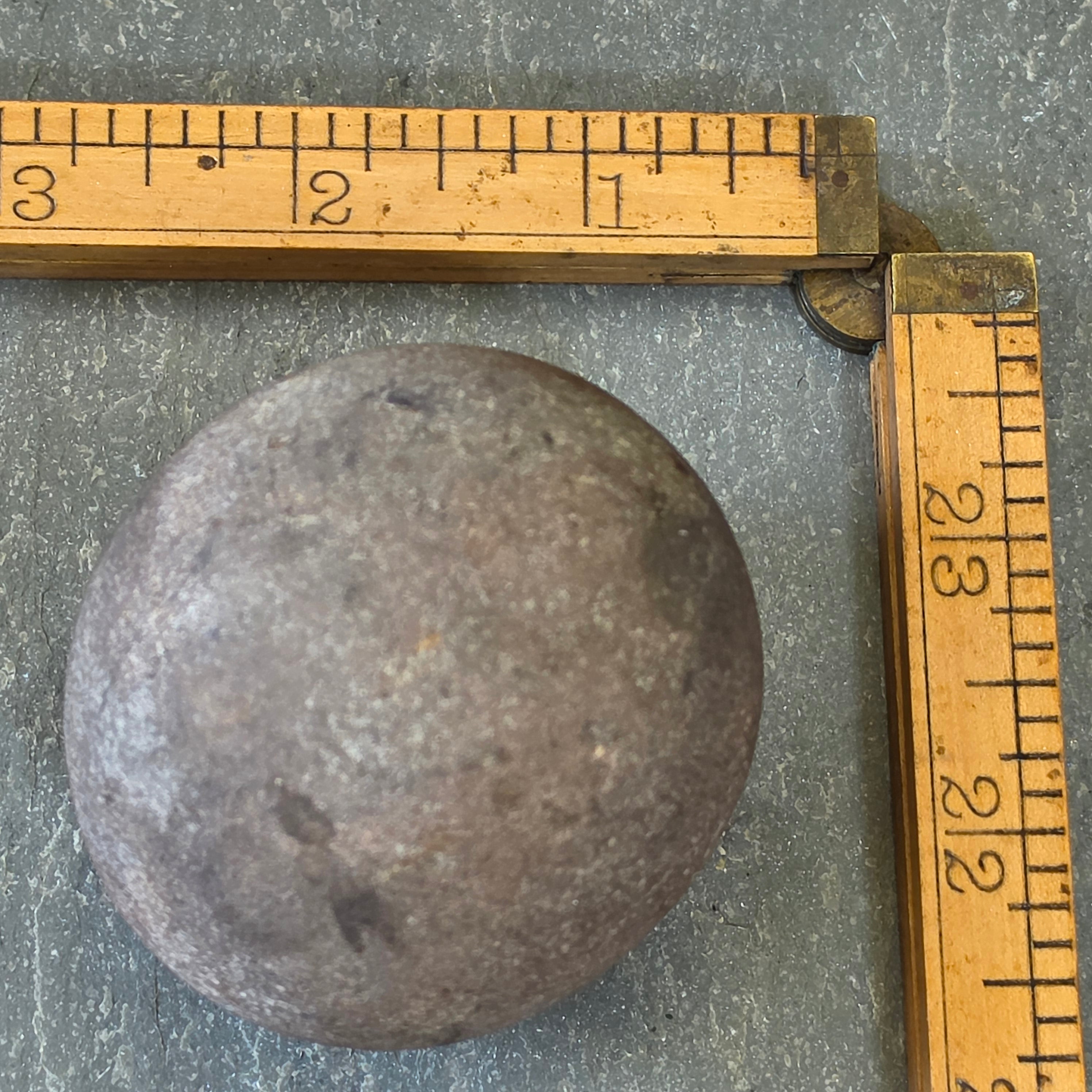 Ancient Native American Stone Game Ball Artifact Chunkey Relic New York Find