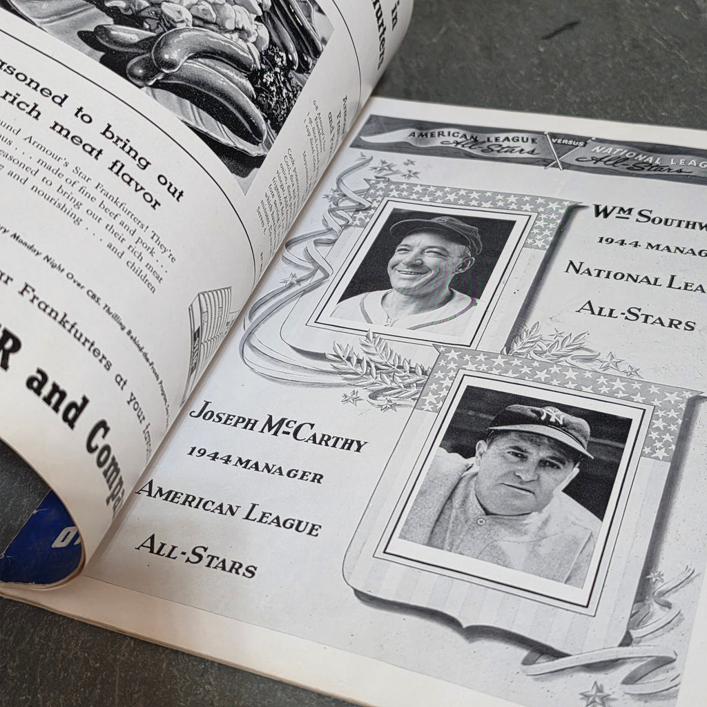 1944 MLB All Star Game Program Score Book Forbes Field Pittsburgh PA Unscored