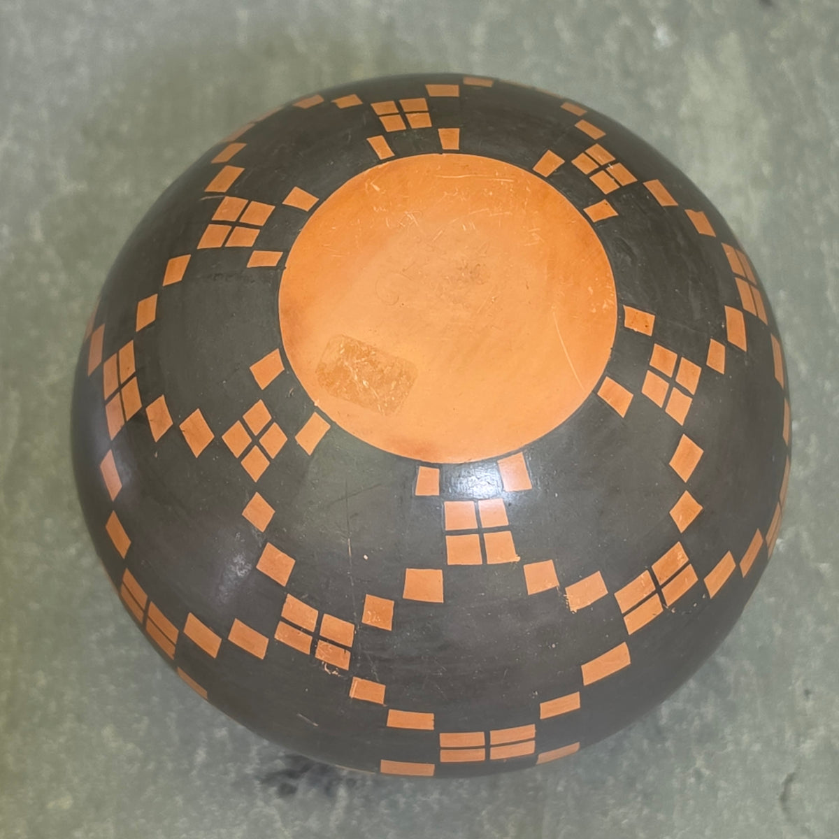 Mata Ortiz Pottery Olla Jar Signed Roberto Banuelos Geometric Terracotta Mexico