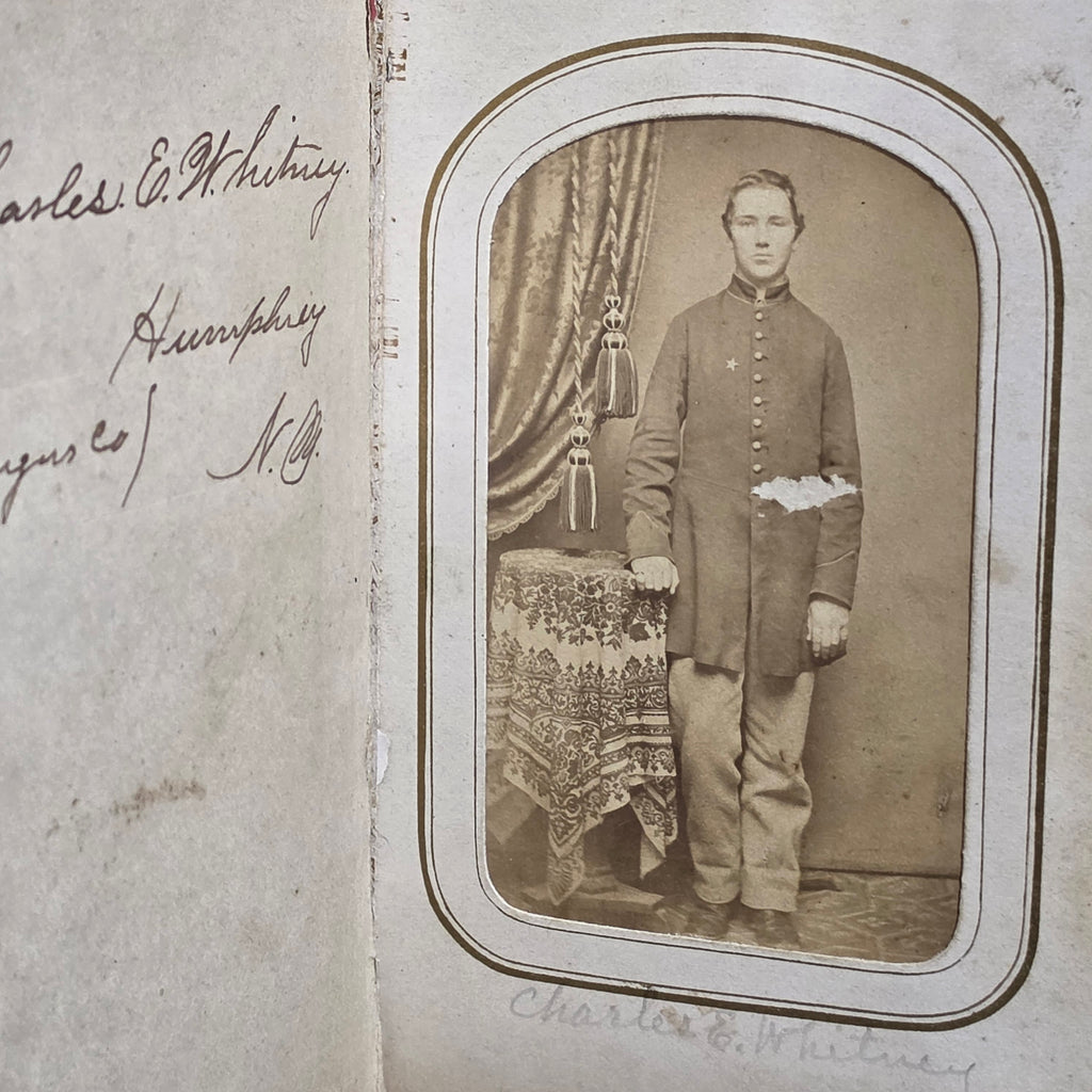 Civil War CDV Tintype Album 154th NY Hardtack Reg Charles Whitney Andersonville