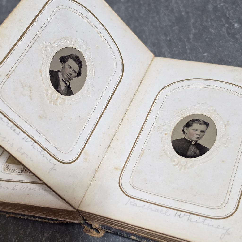 Civil War CDV Tintype Album 154th NY Hardtack Reg Charles Whitney Andersonville