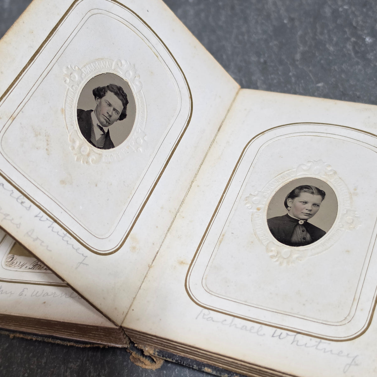 Civil War CDV Tintype Album 154th NY Hardtack Reg Charles Whitney Andersonville