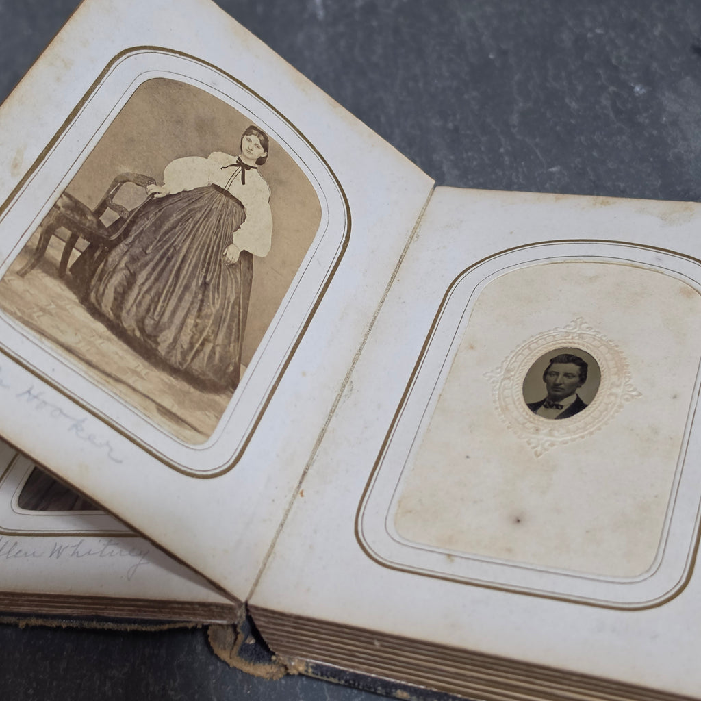 Civil War CDV Tintype Album 154th NY Hardtack Reg Charles Whitney Andersonville
