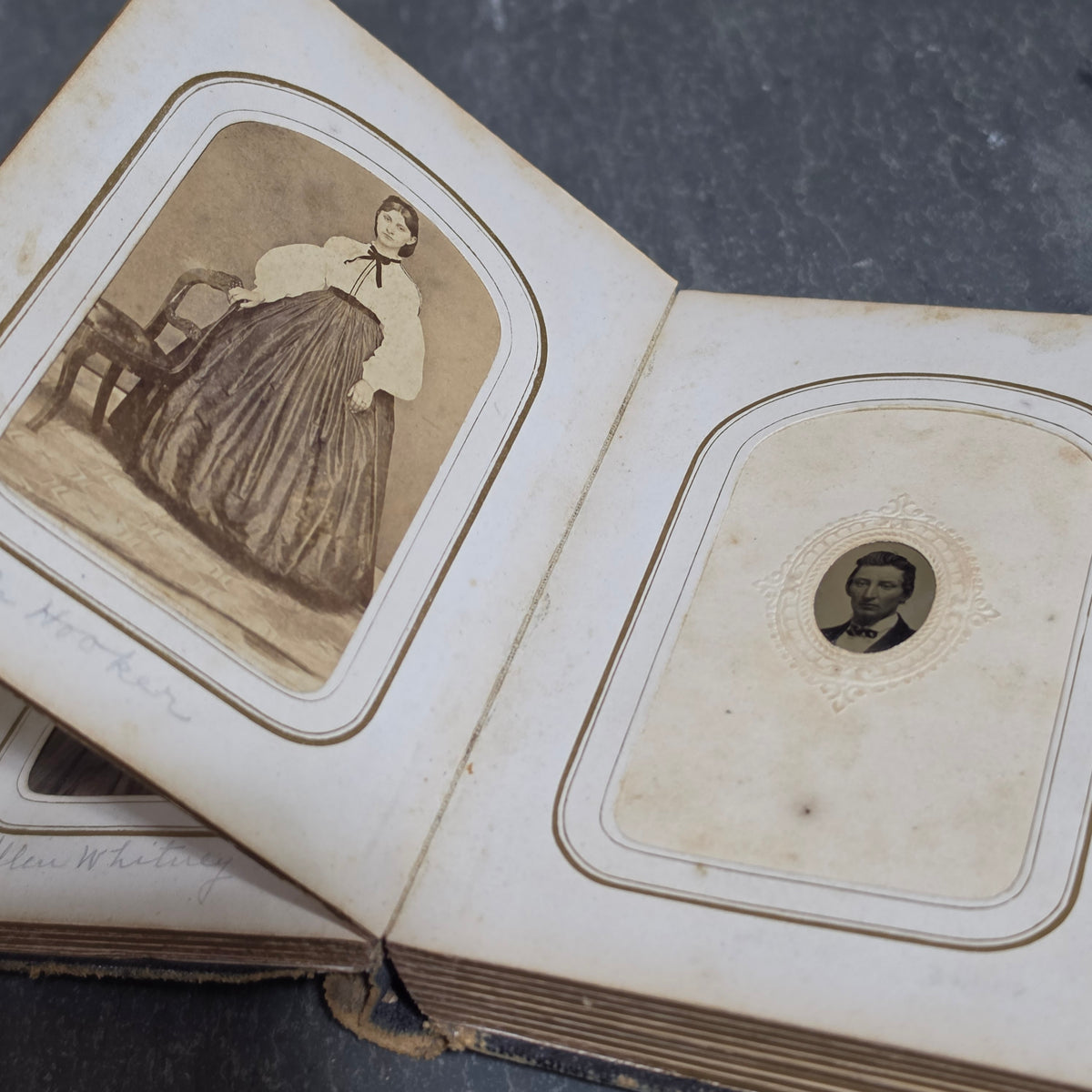Civil War CDV Tintype Album 154th NY Hardtack Reg Charles Whitney Andersonville