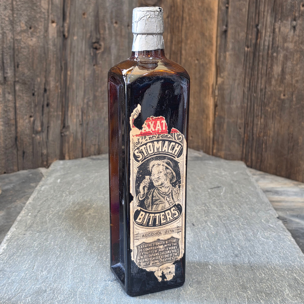 Antique Peppers Laxative Stomach Bitters Bottle Full Thomas Pepper Ashland PA