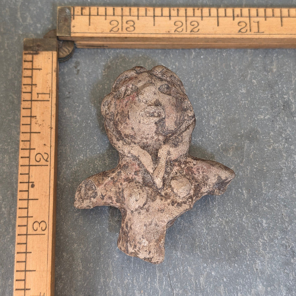 Ancient Pre Columbian Terracotta Female Figurine Torso Fertility Idol Artifact